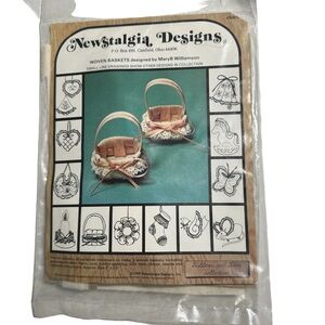Newstalgia Designs  Woven Baskets #30810 By Mary B Williamson Ribbons & Lace